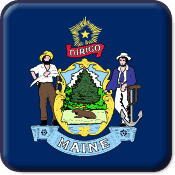 Maine State Flag Icon