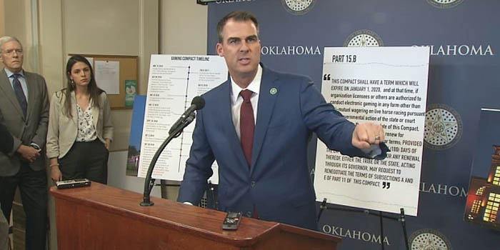 oklahoma governor kevin stitt tribal casino gambling