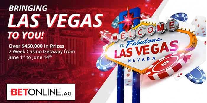 Welcome To Las Vegas Sign With BetOnline Bring Vegas To You Promotion Details