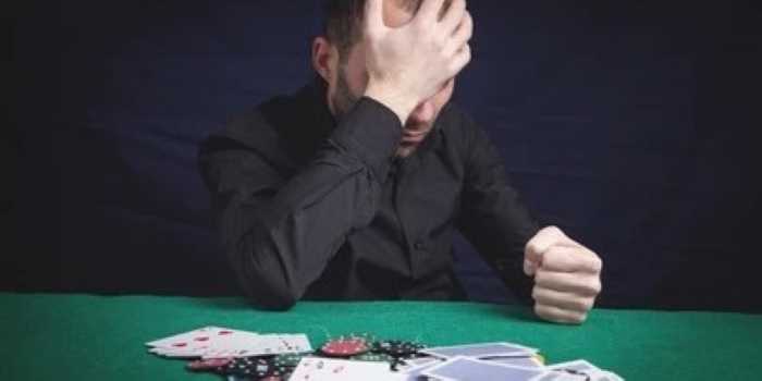 sad poker player