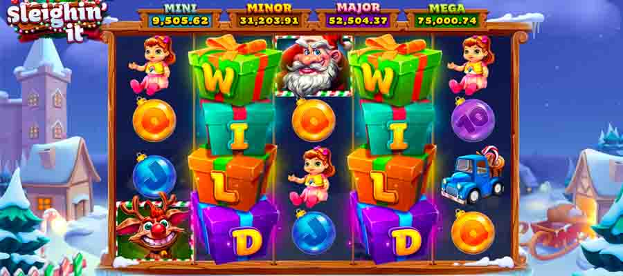 Super Slots Christmas title