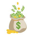 Bag Of Bonus Money Icon