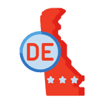 Delaware State Flag Icon