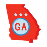Georgia State Flag Icon