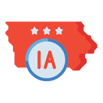 Iowa State Flag Icon