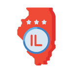 Illinois State Flag Icon