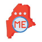 Maine State Flag Icon