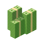 Stacks Of Money Icon