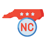 North Carolina State Flag Icon