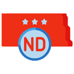 North Dakota State Flag Icon