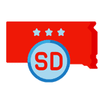 South Dakota State Flag Icon