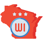 Wisconsin State Flag Icon