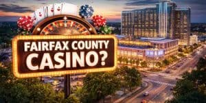 Fairfax casino on a billboard