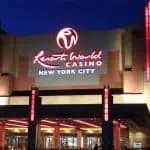 Resorts World NYC at night