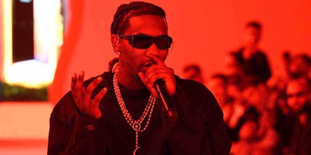Rapper Offset performs on stage
